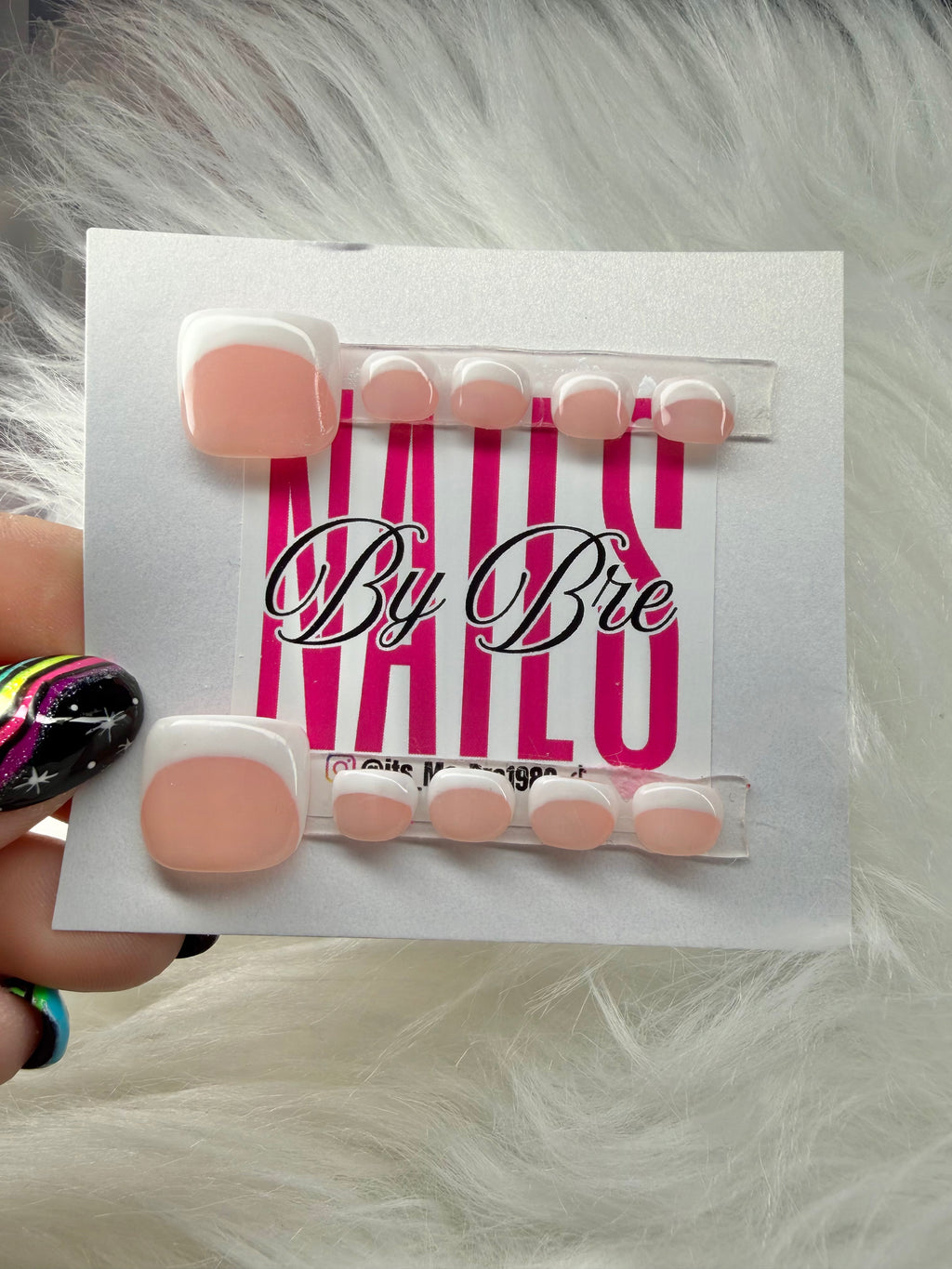 Classic Frenchie Toenails