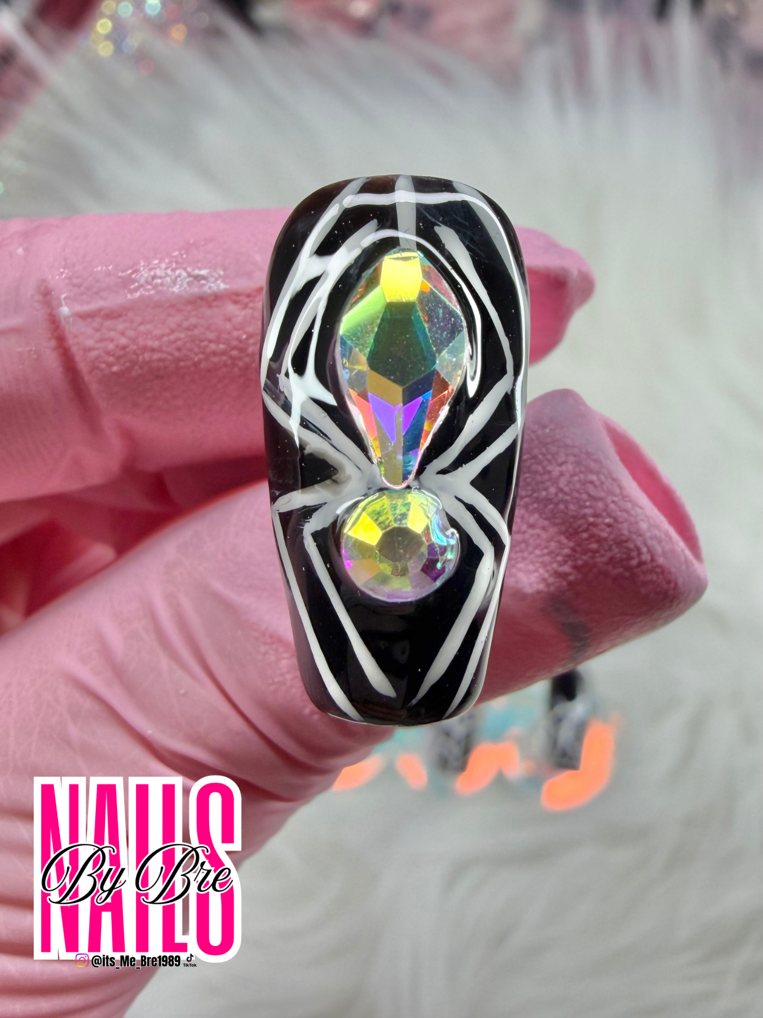 Spider Babe Medium Coffin and Medium Standard Ready To Ship