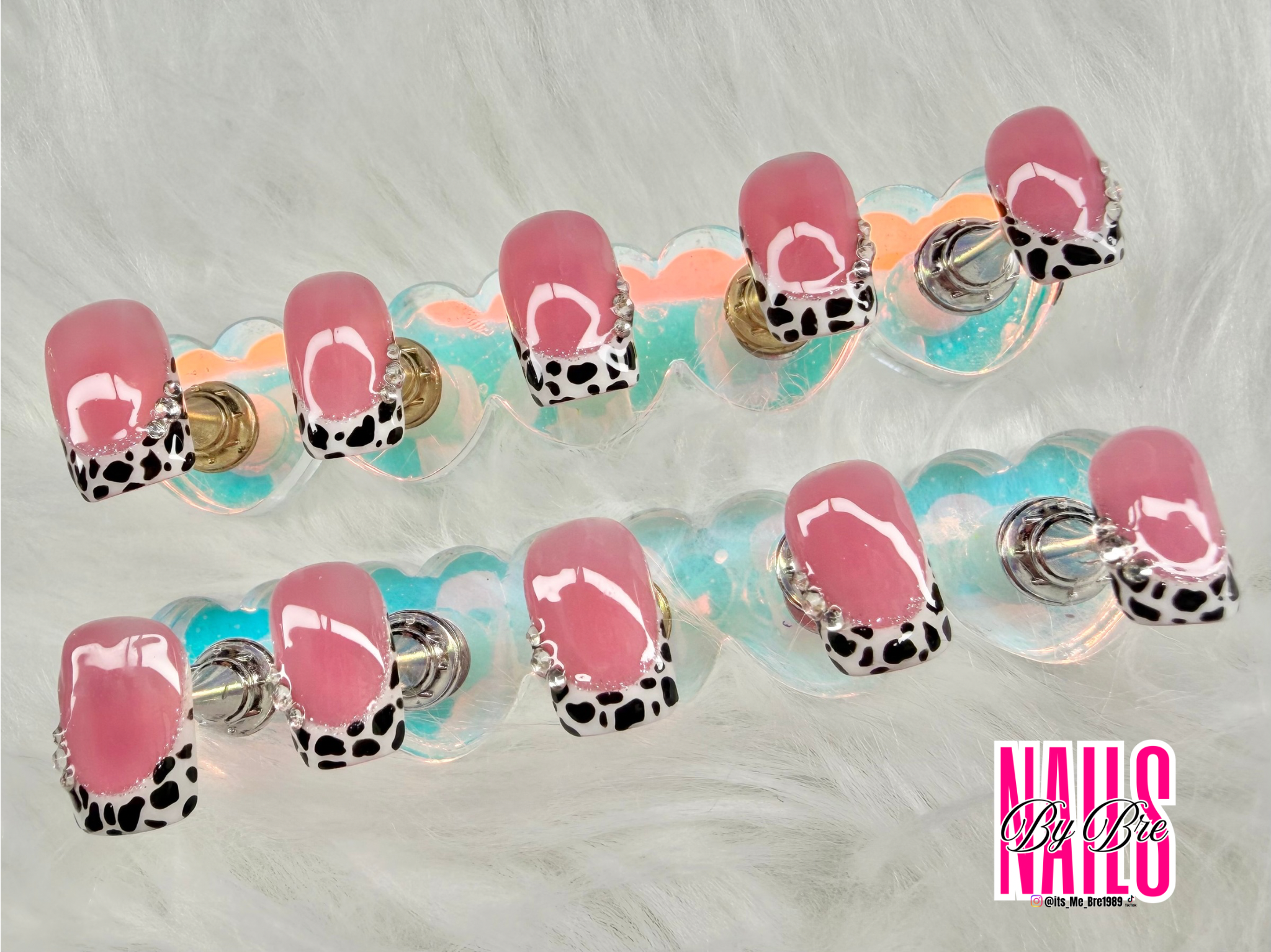 Cow Print Short Square