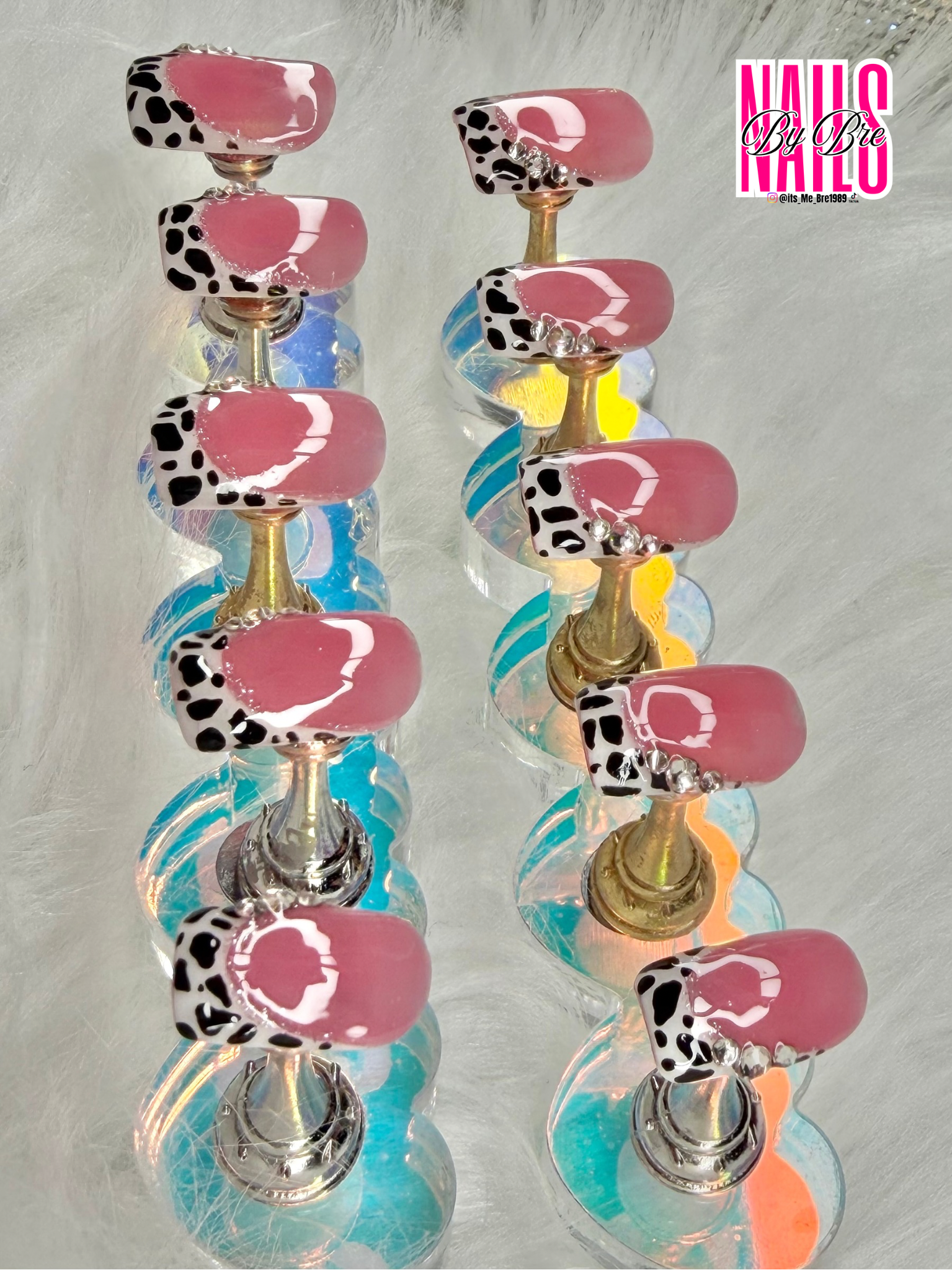 Cow Print Short Square